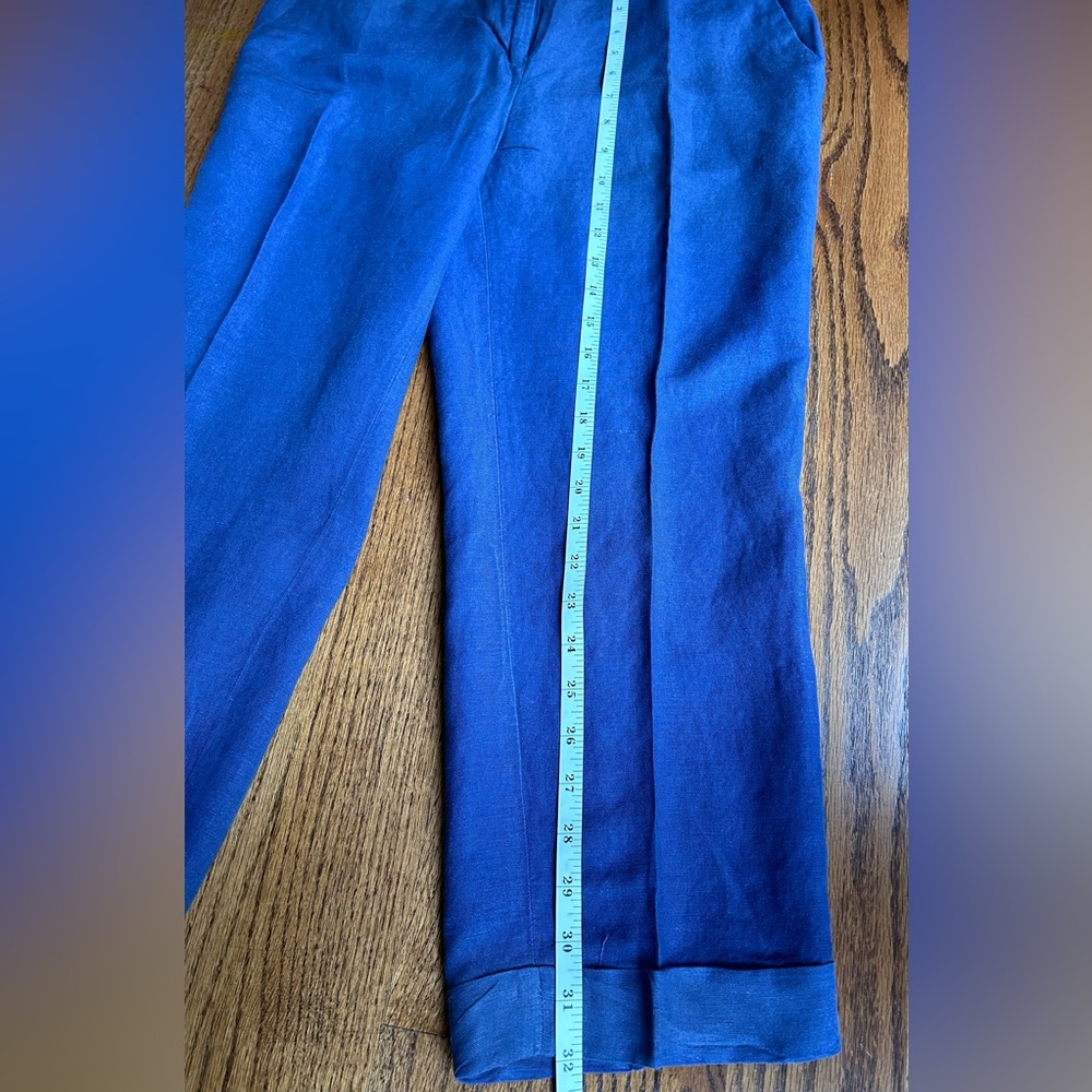 Loft Linen Ankle Crop Pants - Picture 7 of 7